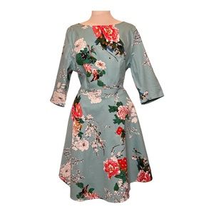 ARTTER Vintage 50's look Floral Dress Xl